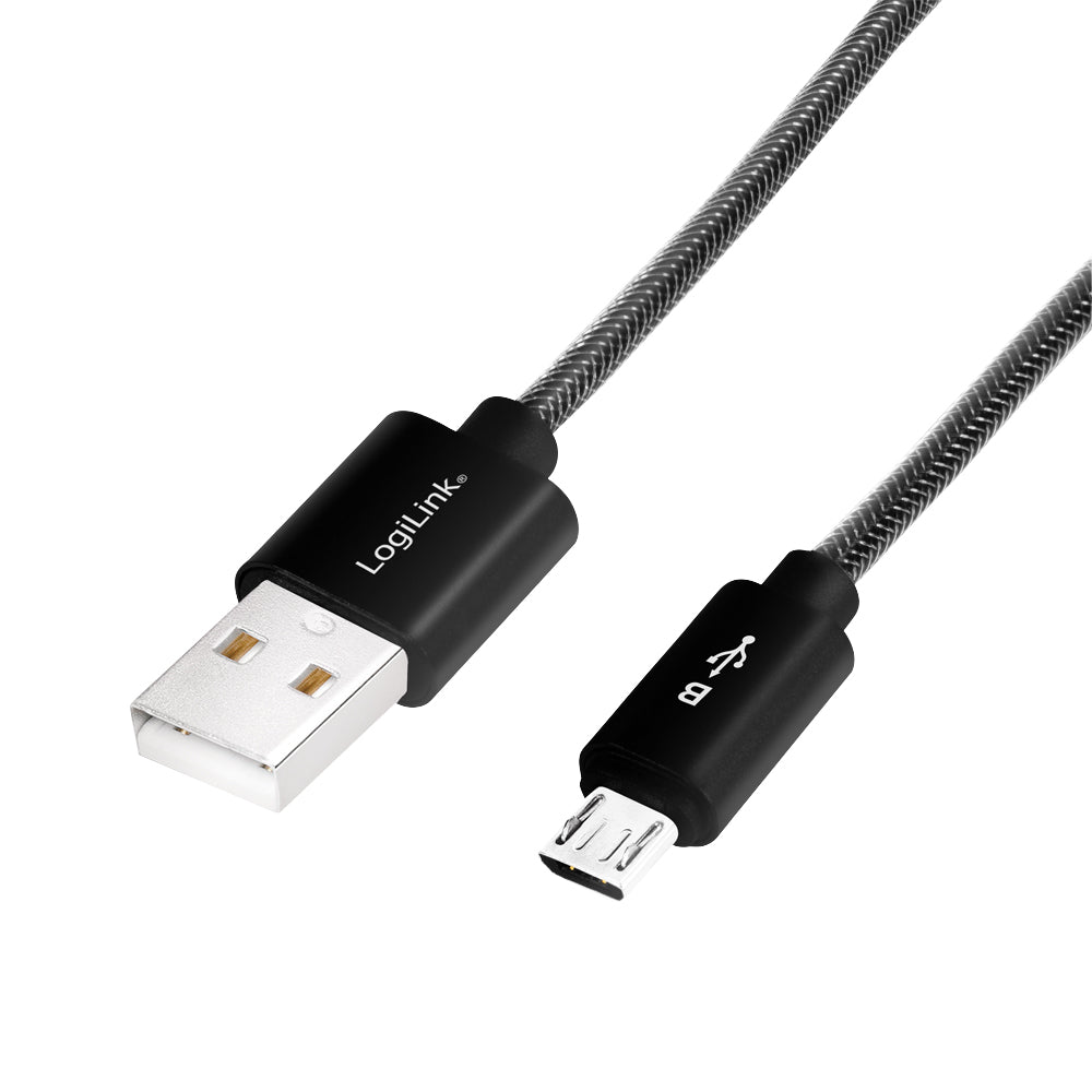 Micro-USB Controller-Ladekabel 2 m // PS4 // Nylon